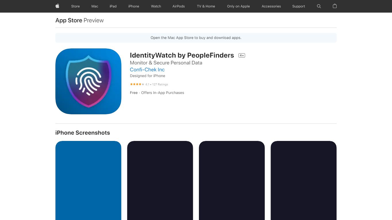 ‎IdentityWatch by PeopleFinders on the App Store